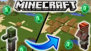 Minecraft Dorf selber Bauen + Dorfbewohner 👨&zwj;🌾💰 || Tutorial 1.14+ (Survival Modus)