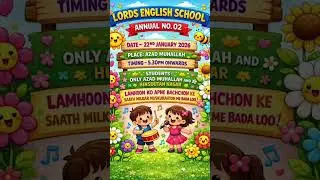 LORD&rsquo;S ENGLISH SCHOOL ANNUAL WEEK PROMO 2025-26 #funtime NOTE YOUR DATES