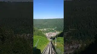Die Sommerbergbahn in Bad Wildbad, im Schwarzwald.