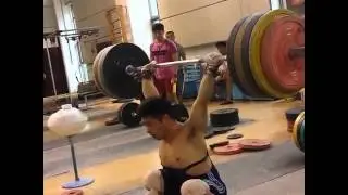 Clean & Squat Jerk 160kg @69kgbw (Xin Changlong) 举重 辛长龙 下蹲挺