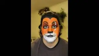 Scar from the Lion King Face Painting Time Lapse