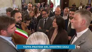 Il ministro Giuli in visita a Prato e provincia