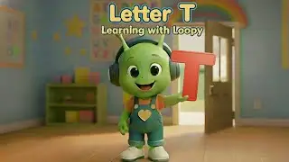 Letter T Song | Learning with Loopy | 4K | Letter and Sound Recognition | Nursery Rhymes | Kids Song