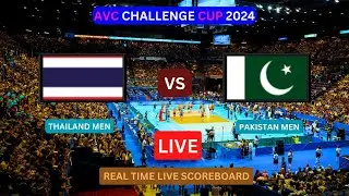 AVC LIVE | THAILAND vs PAKISTAN Live Score Update Today Volleyball Match AVC Challenge Cup 2024