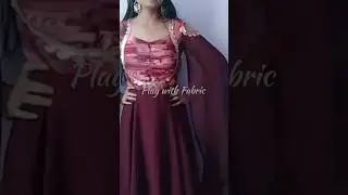 Cape sleeve cutting and stitching/how to cut and sew long tail cape sleeves design #playwithfabric
