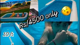 Best summer solution at home ORILEY 10 Feet Rectangular inflatable Pool full-sized best for summer.
