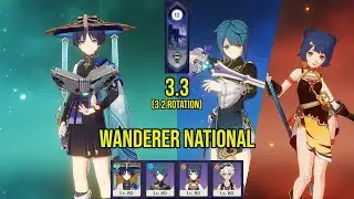 C0 WANDERER National | 3.3 Spiral Abyss Floor 12 (3.2 Rotation) | Genshin Impact
