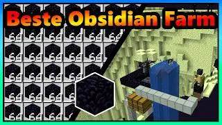 Minecraft 1.21 Obsidian Farm bauen | 32.000 Obsidian pro Stunde | Schritt f&uuml;r Schritt Tutorial