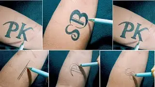 SB letter tattoo design 💌|| PK letter tattoo design with New design ❣️ || tribal tattoo design