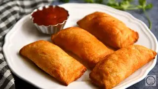Air Fryer Bread Pizza Pockets | Easy Pizza Pockets Video Recipe