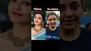 South Indian actresses without makeup & makeup💄😉 Kajal Rashmika Sai Pallavi Tamanna #actress #makeup