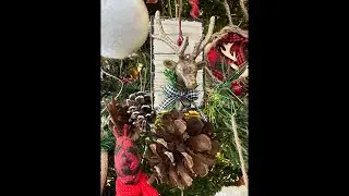Rustic Deer Ornaments or Gift tag