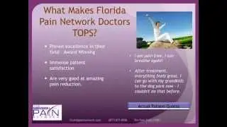 Options for Florida Pain Clinics and Chiropractors are in the Florida Pain Network