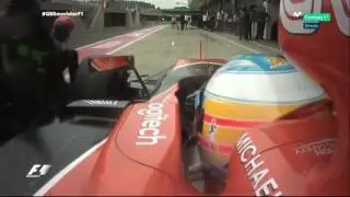 OnBoard Alonso Q1 Pit Stop + Vuelta Final - Silverstone 2017
