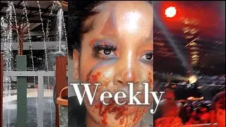 Weekly vlog:Homebody,cooking,clubbing,Halloween make up and trying to wash my wig at home😂