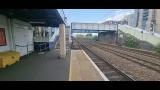 Hull trains class 802 passing Hornsey station 