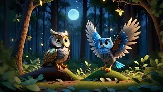 Three Starry Owls Guard the Night | Owl Song for Kids | Counting & Nighttime Adventure Rhyme