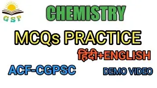 CHEMISTRY PRACTICE SET-1 #CGACF #CHEMISTRY