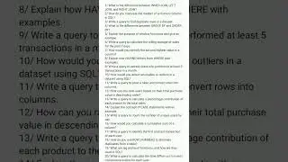 20 SQL Questions Specifically Asked in data engineering interview #sql #dataengineering #viral