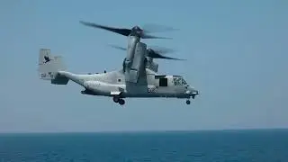 Osprey Landing on Naval Vessel #viral #viralvideo #usnavy #usa #military #militaryaircraft #aviation