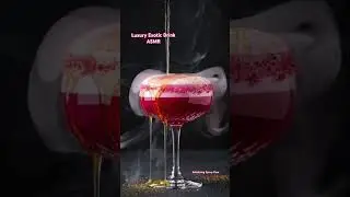 Luxury Exotic Drink🍹ASMR-Satisfying Syrup Pour #asmr #drinkasmr #drink #satisfying #fypシ゚