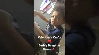 Daddy Daughter Dance 💃 Valentine's crafts #momlife #sahm #valentinesday #crafts #shorts
