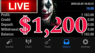 Live $ 1,200 advanced Forex Scalping ⭕️ KOF 1% CLUB