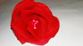 DIY-How to make beautiful flower using organic cloth