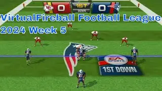 VirtualFireball Football League | 2024 Week 5 | Madden 10