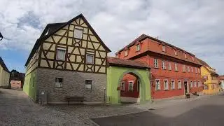 D: Marktbergel. Mittelfranken. Eindr&uuml;cke aus der Ortsmitte. M&auml;rz 2021