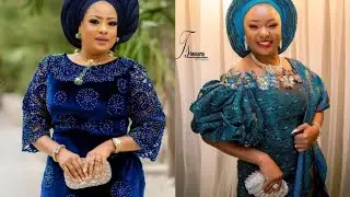 Owanbe Lace Styles 2021: Super Stunning &Trending Velvet Ankara Styles for Asoebi