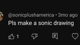 Drawing Sonic for a Viewer!