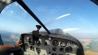 Zlin z-42 aerobatic flight