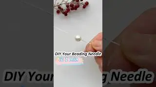 DIY your beading needle with any piece of wire! Simple & Quick; Beading tutorials for beginners