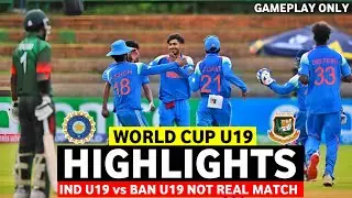 IND U19 vs BAN U19 Highlights | Under 19 World Cup | Simulation Gameplay