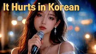4K It hurts in Korean - Kpop ballad with R&B