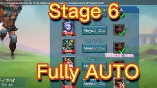 Lords mobile Barbarian limited Challange stage 6|Barbarian stage 6 AUTO|Barbaric journey stage 6auto