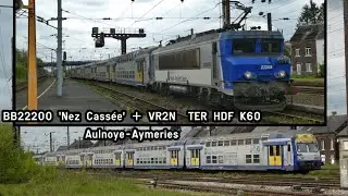 SNCF BB22200 'Nez Cass&eacute;e' (BB22268) + VR2N /TER HDF K60/Aulnoye-Aymeries, 26.IV.2024