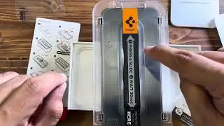 iPhone 15 Pro Max Unboxing and Spigen screen protector installation GLAStR EZ FIT