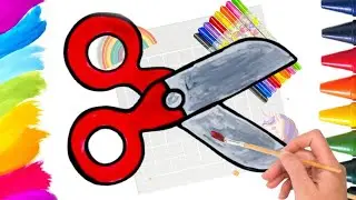 How to draw a Scissors for kids |Scissors Easy Draw Tutorialsimple drawing