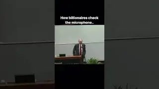 How does a Billionaire check the microphone? 😂