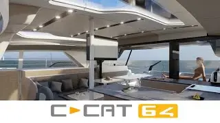 Montez &agrave; bord du nouveau catamaran C-CAT 64