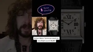 Artisan Watch Technician reacts to new Ralph Lauren RL867 #watchmaking #watchmaker #ralphlauren