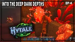 Farming & Into The Deep Dark Depths! Hytale ep4