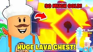 I Destroyed HUGE LAVA CHEST & Got OP PETS In Chest Simulator!