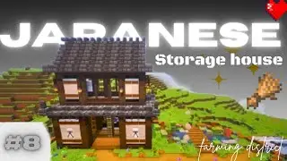 This Japanese Storage House Changed My Farming District ✨💞 | Minecraft Survival | #8 | #minecraft 
