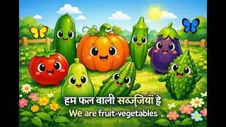 हम फल वाली सब्ज़ियाँ हैं 🍅🥒 | Fruit Vegetables for Kids