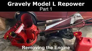 Gravely Model L Repower PT1 - Removing the Engine