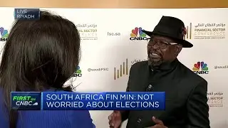 South Africa's finance minister says he's not worried about elections