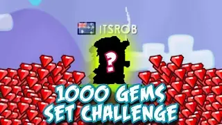 1000 GEMS SET CHALLENGE! GROWTOPIA